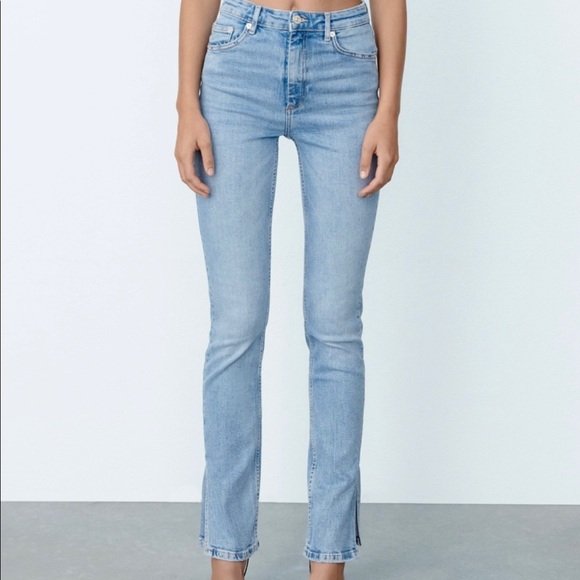 Zara | Jeans | Zara Split Skinny Jeans | Poshmark